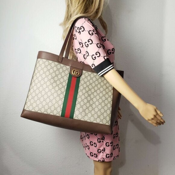 100% Authentic Gucci GG Ophidia Large Tote Bag 975-102924 - Picture 14 of 14